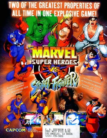 Super Heroes Vs Street Fighter Games